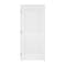 Trimlite 34"x80"x13/8" Primed 2Panel Interior Flat Panel Door Ovolo Bead 71/4" RH Prehung Door Black Hinges 2168pri8082RH1D714 - alternate 1